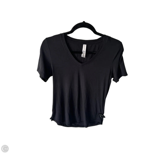 Athletic Top Short Sleeve By Athleta In Black, Size: Xs