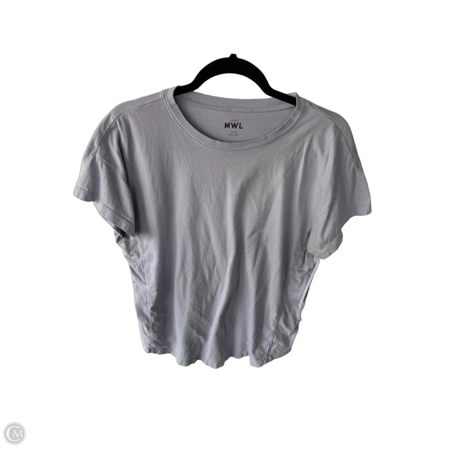 Top Short Sleeve Basic By Madewell In Purple, Size: S