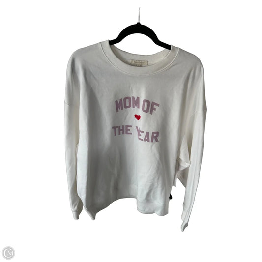 Sweatshirt Crewneck By Favorite Daughter In White, Size: M