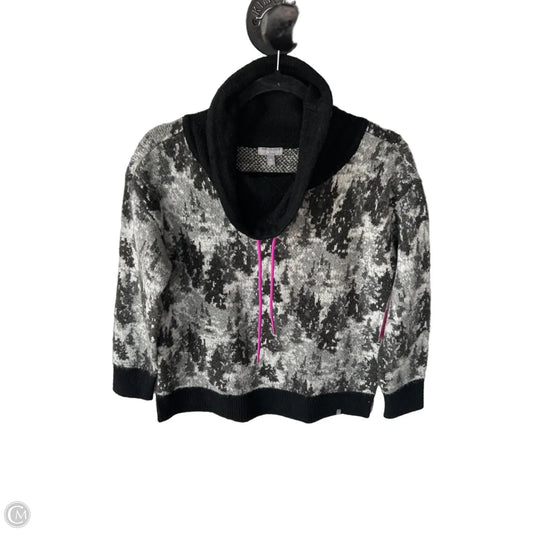 Sweater By Talbots In Black & Grey, Size: Mp