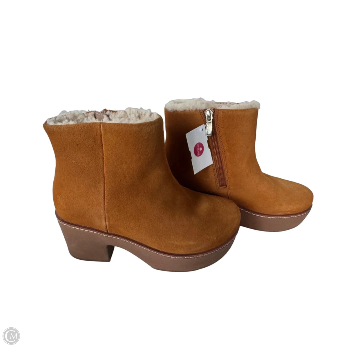 Boots Ankle Heels By Fitflop In Tan, Size: 6