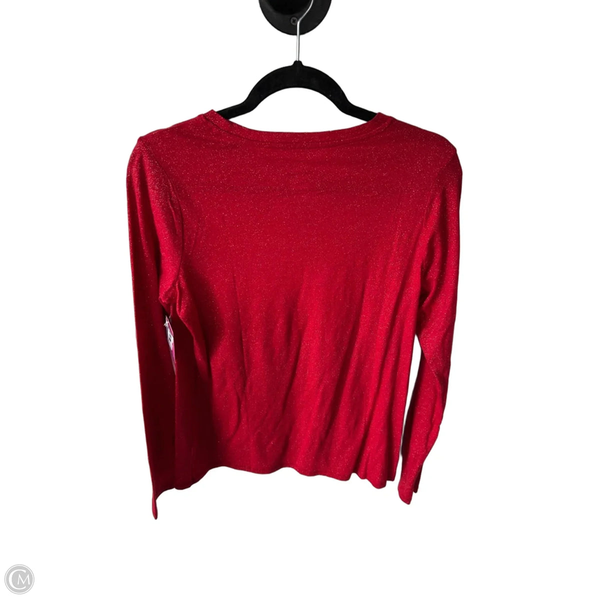 Top Long Sleeve Basic By Sonoma In Red, Size: M
