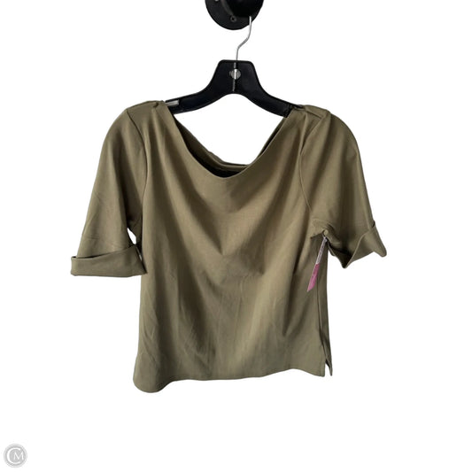 Top Short Sleeve By Lauren By Ralph Lauren In Green, Size: Xl