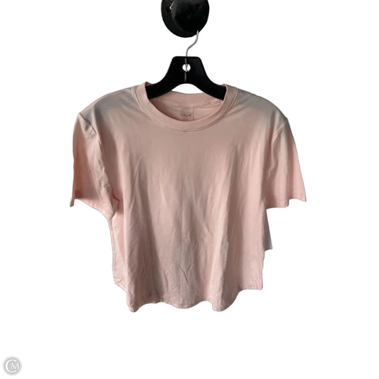 Athletic Top Short Sleeve By Calia In Peach, Size: S