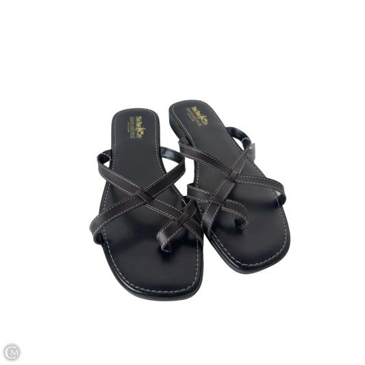 Sandals Flats By Coach And Four In Black, Size: 10