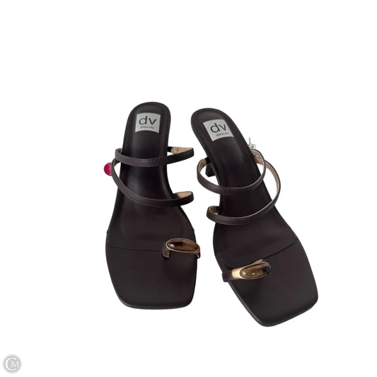 Sandals Heels Stiletto By Dolce Vita In Brown, Size: 10