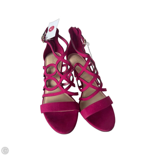 Sandals Heels Stiletto By Clothes Mentor In Pink, Size: 8.5