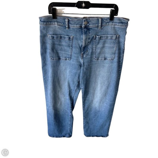 Jeans Wide Leg By Madewell In Blue Denim, Size: 16