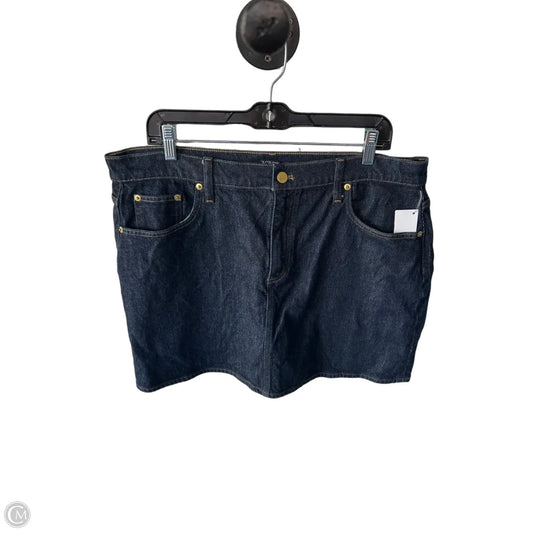Skirt Mini & Short By J. Crew In Blue Denim, Size: 14