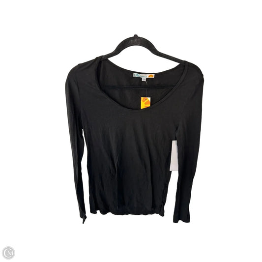 Top Long Sleeve Basic By C And C In Black, Size: S