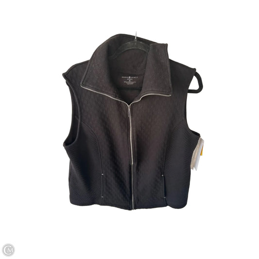 Vest Puffer & Quilted By Karen Scott In Black, Size: Xl