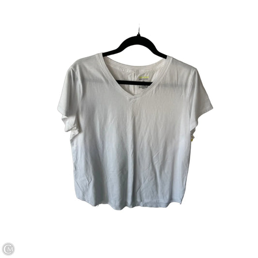 Athletic Top Short Sleeve By Tek Gear In White, Size: Xl