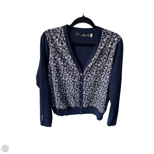 Sweater Cardigan By Ralph Lauren In Blue, Size: L