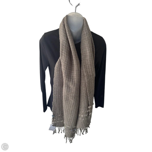Scarf Winter By Clothes Mentor In Green & Grey