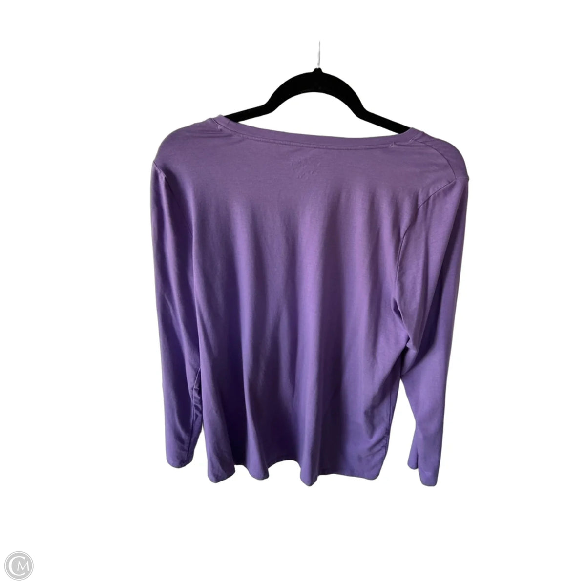 Top Long Sleeve Basic By Chicos In Purple, Size: L