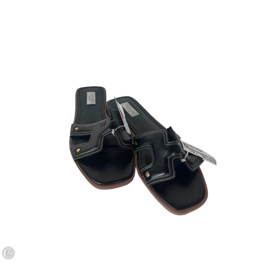Sandals Flats By Steven In Black, Size: 9