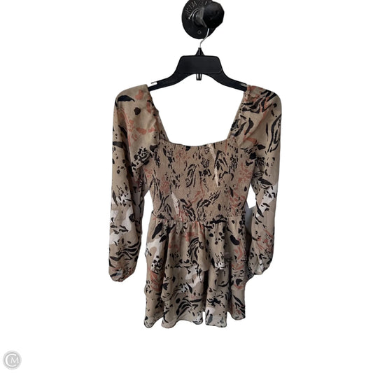 Dress Casual Short By Buddy Love In Black & Tan, Size: S