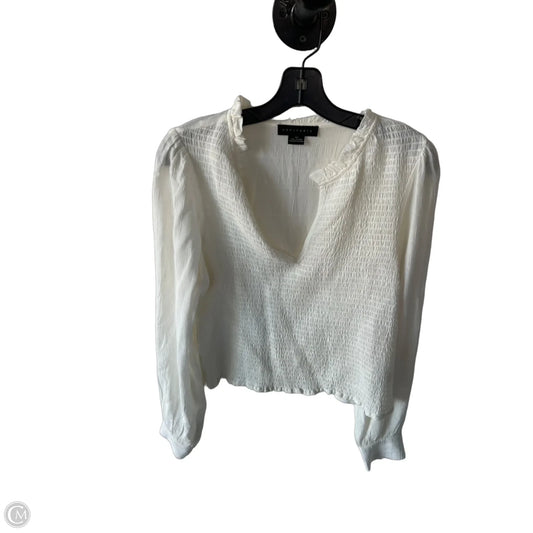 Top Long Sleeve By Sanctuary In Cream, Size: Xs