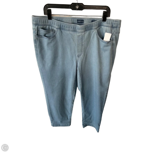 Jeans Jeggings By Pure Jill In Blue Denim, Size: 16