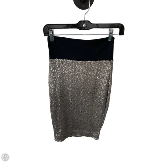 Skirt Midi By Bebe In Black & Silver, Size: 0