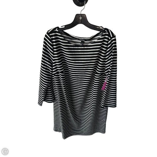 Dress Casual Short By Roz And Ali In Black & White, Size: Xl
