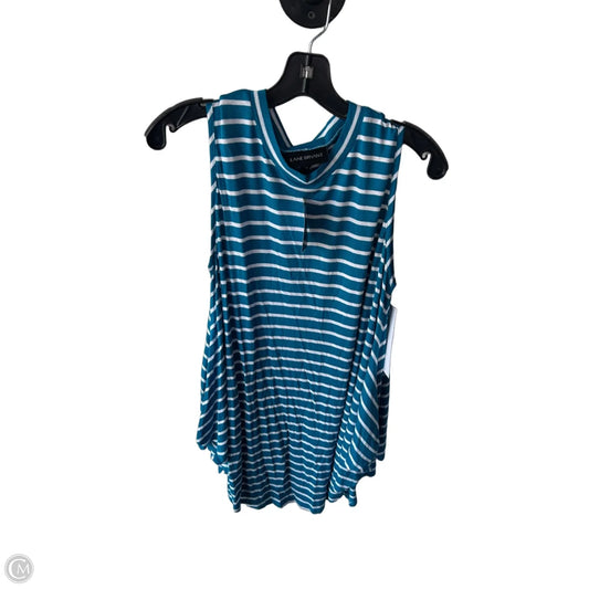 Top Sleeveless By Lane Bryant In Blue & White, Size: Xl