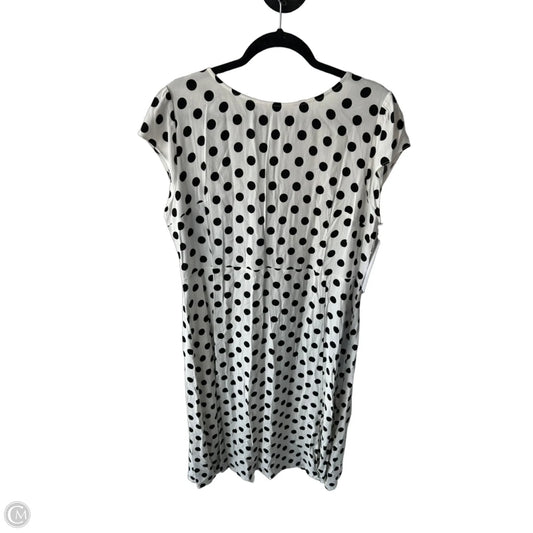 Dress Work By Loft In Black & White, Size: Xl