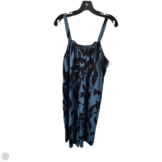 Jumpsuit By Bloomchic In Black & Blue, Size: Xl
