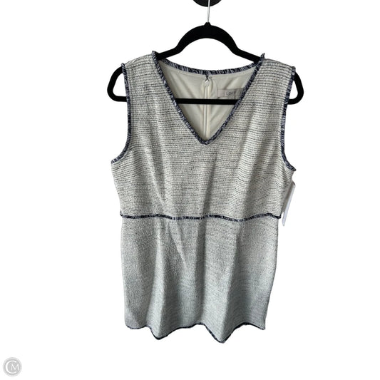 Dress Work By Loft In Black & Cream, Size: Xl