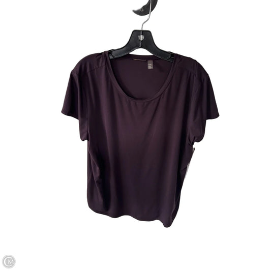 Athletic Top Short Sleeve By Zella In Purple, Size: Xxl