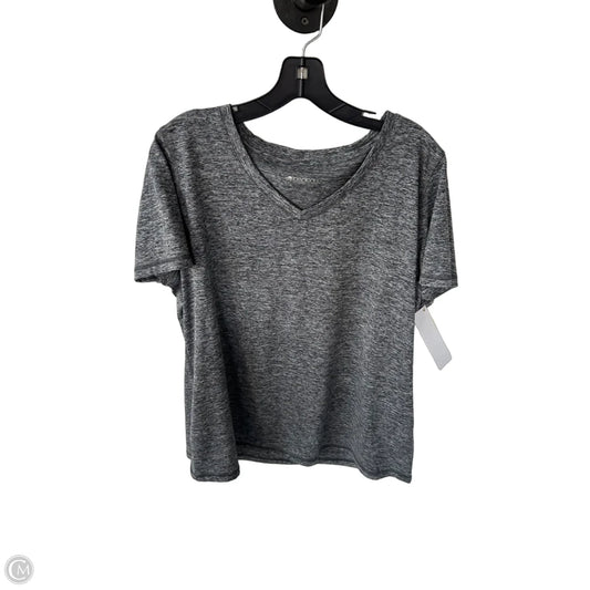 Athletic Top Short Sleeve By Ideology In Grey, Size: 1x