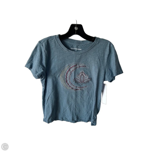 Top Short Sleeve Basic By Lucky Brand In Blue, Size: S