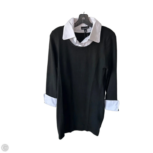 Dress Work By Nina Leonard In Black & White, Size: M