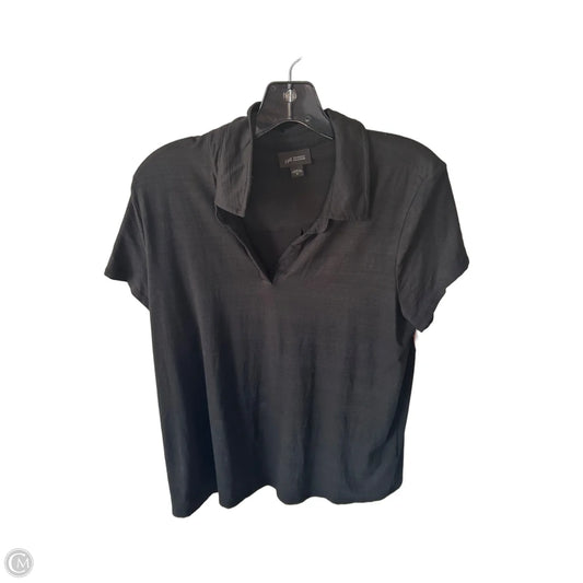 Top Short Sleeve By J. Jill In Black, Size: M