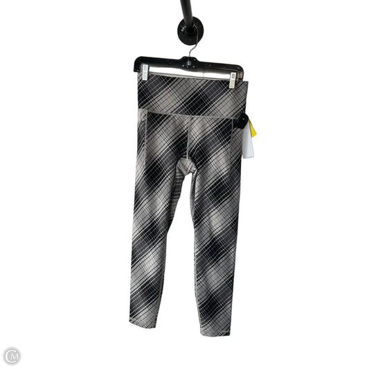 Athletic Leggings By Athleta In Black & Cream, Size: 8