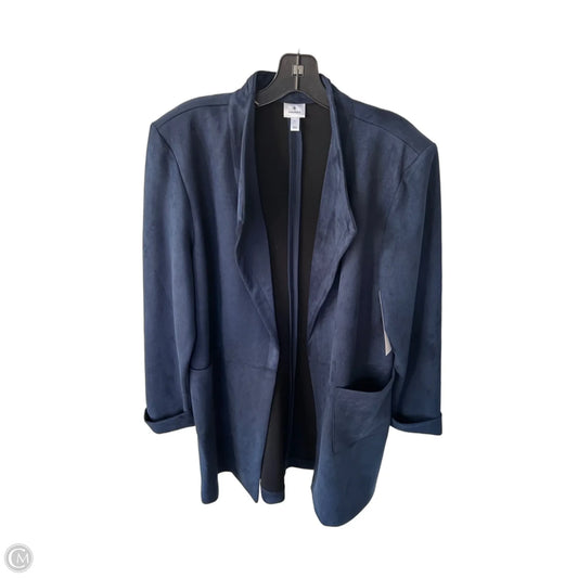 Blazer By Dressbarn In Blue, Size: L