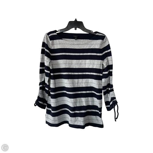 Sweater By Talbots In Blue & Grey, Size: M