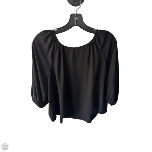 Top Long Sleeve By White House Black Market In Black, Size: S