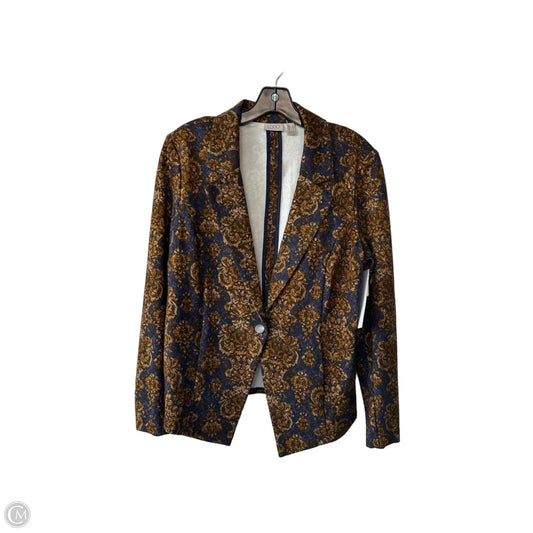 Blazer By Logo In Blue & Yellow, Size: M