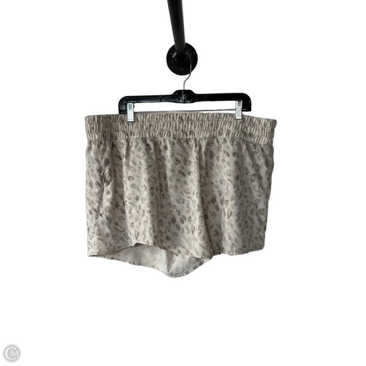 Athletic Shorts By Avia In Tan & White, Size: 22