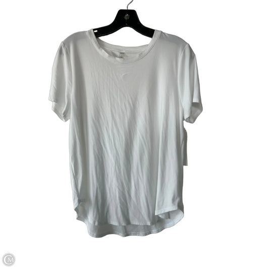Athletic Top Short Sleeve By Beyond Yoga In White, Size: L