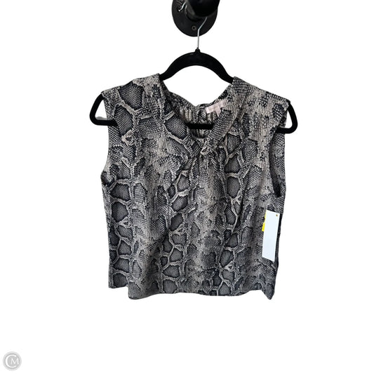 Top Sleeveless By Rebecca Taylor In Black & Cream, Size: M