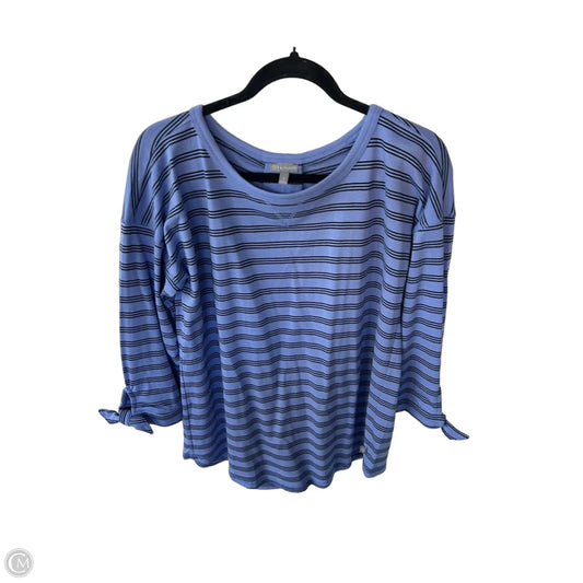 Top 3/4 Sleeve By Talbots In Black & Blue, Size: M