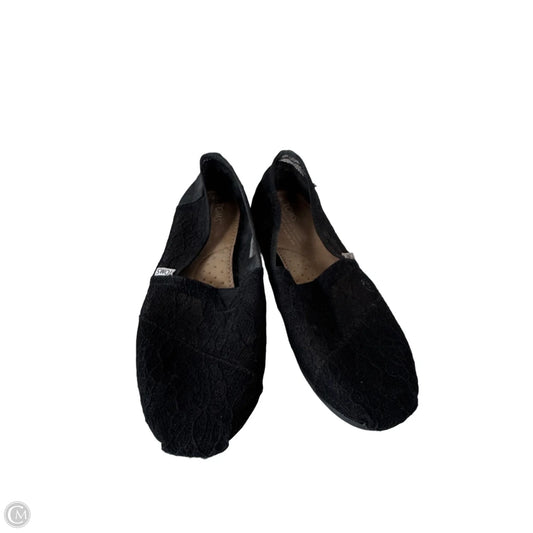 Shoes Flats By Toms In Black, Size: 8.5