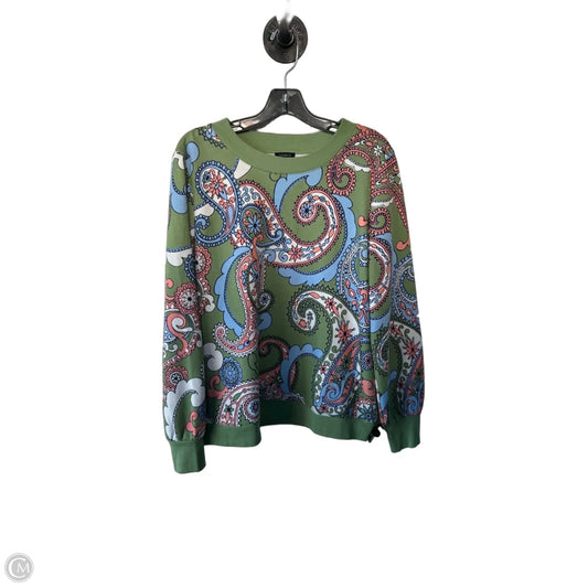 Sweatshirt Crewneck By Talbots In Green, Size: L