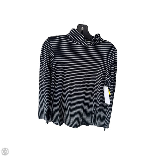 Top Long Sleeve By J. Jill In Black & White, Size: M