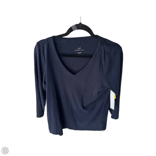 Top 3/4 Sleeve Basic By J. Jill In Navy, Size: M