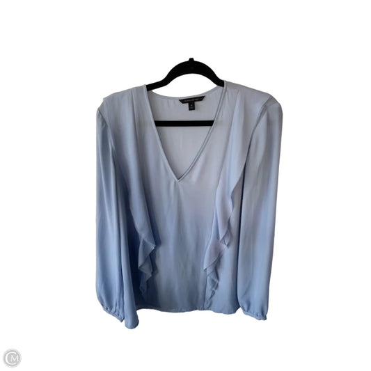 Top Long Sleeve By Banana Republic In Blue, Size: M