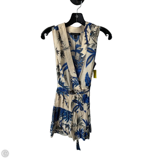 Dress Casual Short By Banana Republic In Blue & Cream, Size: S