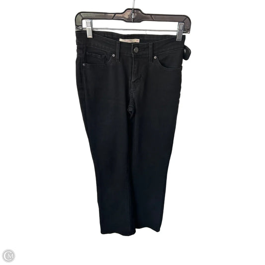 Jeans Flared By Levis In Black Denim, Size: 2